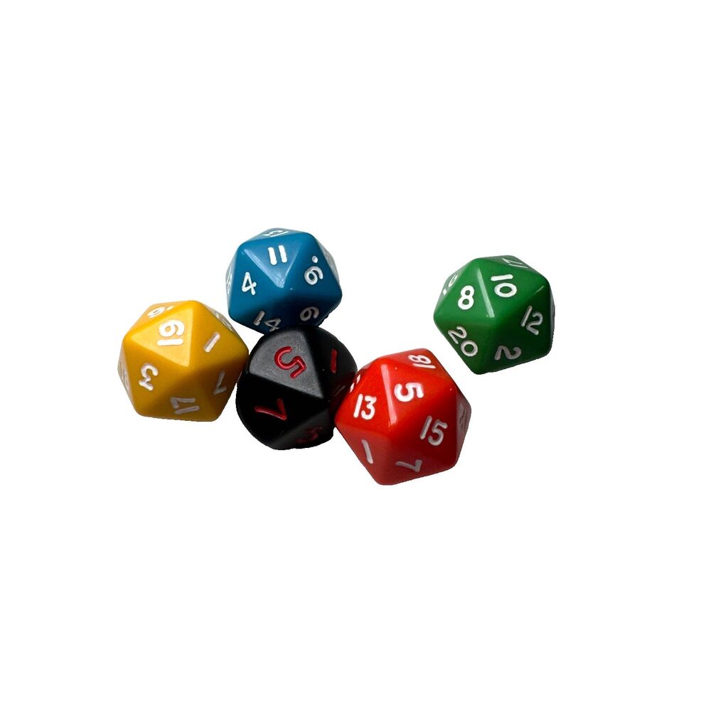 2020 Dungeons & Dragons Adventure Begins Board Game 5 Dice Die Replacement Parts
